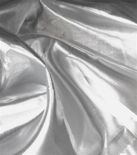 shiny silver fabric